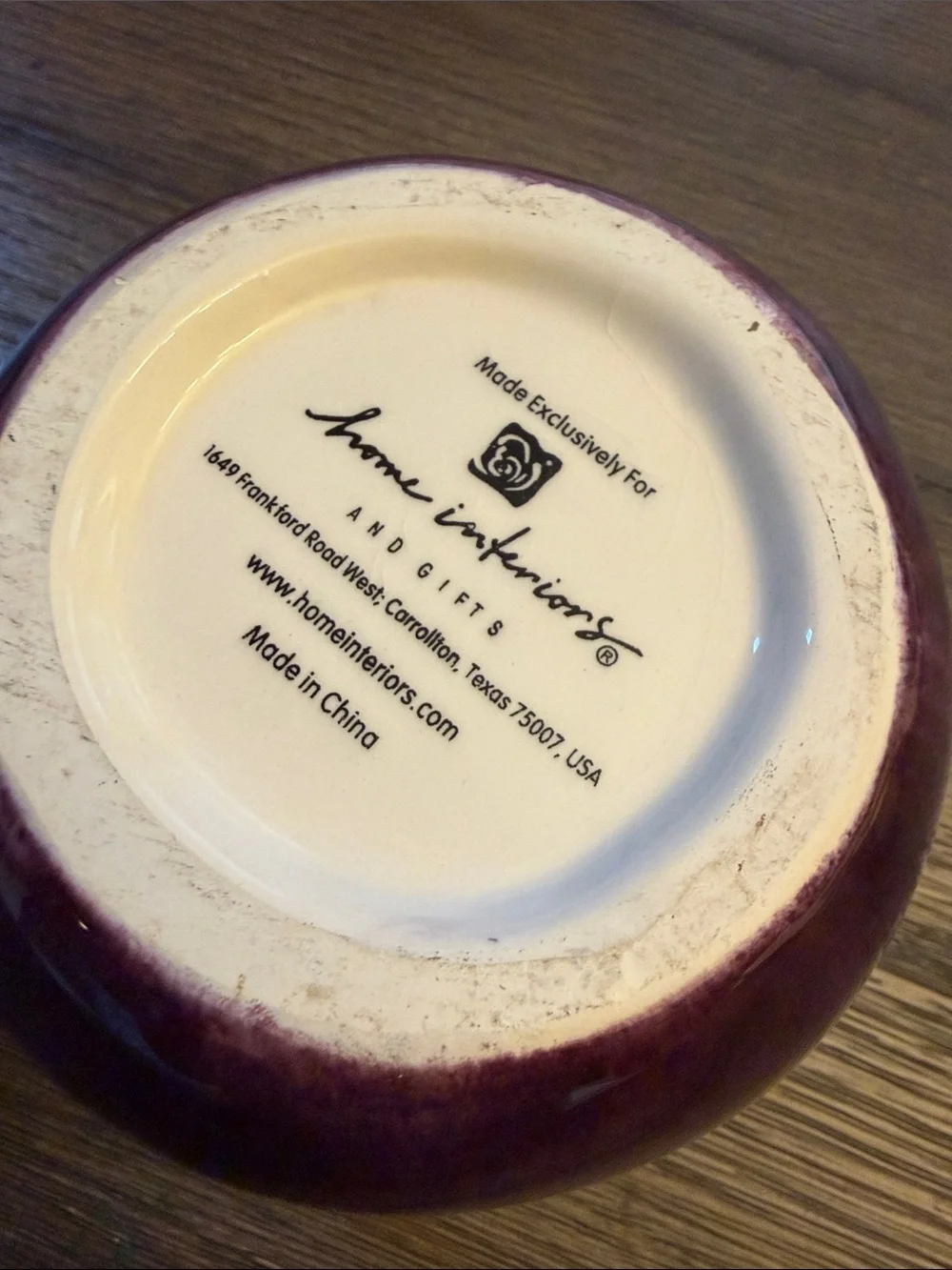Home Interiors Purple Eggplant Canister Cookie Jar Vintage 8